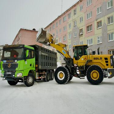 В Норильске продолжается работа по очистке «белых пятен»