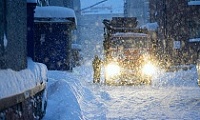 Норильск накрыл обильный снегопад