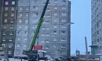 В Норильске начался демонтаж аварийного подъезда
