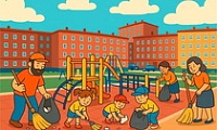 Город для детей: уборка дворов в Норильске